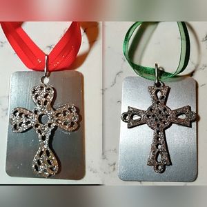 *HAPPY HOLIDAYS* New (Set of 2) Ornaments/Bag Tags/Keychains! Handcrafted Items